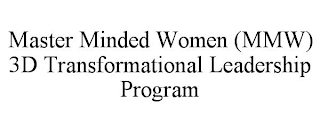 MASTER MINDED WOMEN (MMW) 3D TRANSFORMATIONAL LEADERSHIP PROGRAM