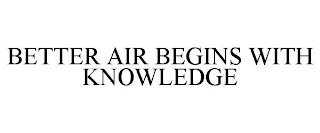 BETTER AIR BEGINS WITH KNOWLEDGE