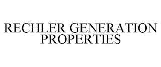 RECHLER GENERATION PROPERTIES