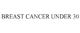 BREAST CANCER UNDER 30