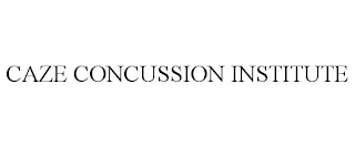 CAZE CONCUSSION INSTITUTE