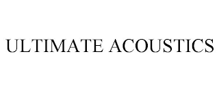 ULTIMATE ACOUSTICS