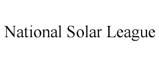 NATIONAL SOLAR LEAGUE