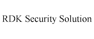 RDK SECURITY SOLUTION