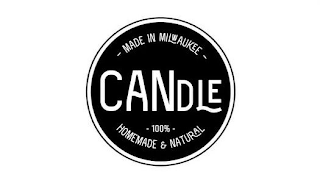 - MADE IN MILWAUKEE - CANDLE -100%- HOMEMADE & NATURAL