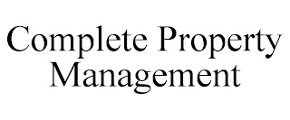 COMPLETE PROPERTY MANAGEMENT