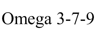 OMEGA 3-7-9