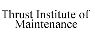 THRUST INSTITUTE OF MAINTENANCE