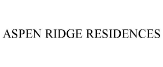 ASPEN RIDGE RESIDENCES