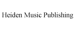 HEIDEN MUSIC PUBLISHING