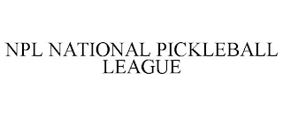 NPL NATIONAL PICKLEBALL LEAGUE