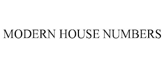 MODERN HOUSE NUMBERS