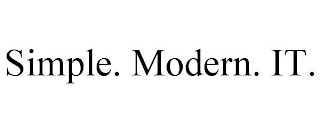 SIMPLE. MODERN. IT.