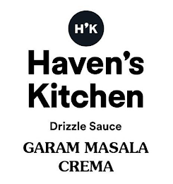 H'K HAVEN'S KITCHEN DRIZZLE SAUCE GARAM MASALA CREMA