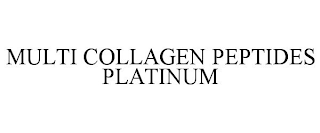 MULTI COLLAGEN PEPTIDES PLATINUM