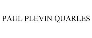 PAUL PLEVIN QUARLES