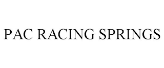 PAC RACING SPRINGS