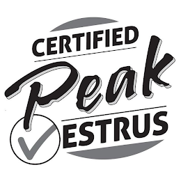 CERTIFIED PEAK ESTRUS