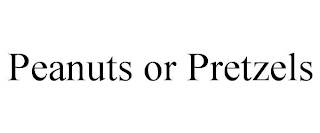 PEANUTS OR PRETZELS