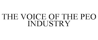 THE VOICE OF THE PEO INDUSTRY