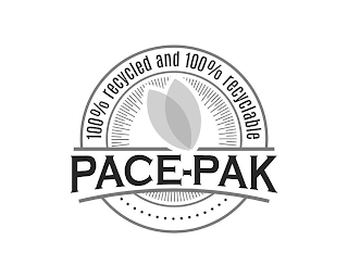 100% RECYCLED AND 100% RECYCLABLE PACE-PAK