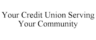 YOUR CREDIT UNION SERVING YOUR COMMUNITY