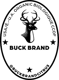 BUCK BRAND USA/É.-U.A. ORGANIC BIOLOGIQUE CCOF @BUCKBRANDCITRUS