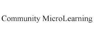 COMMUNITY MICROLEARNING