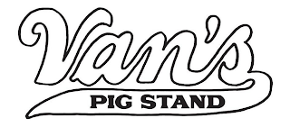 VAN'S PIG STAND