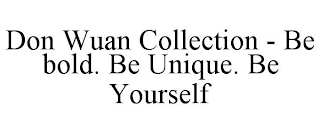 DON WUAN COLLECTION - BE BOLD. BE UNIQUE. BE YOURSELF