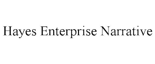 HAYES ENTERPRISE NARRATIVE