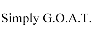 SIMPLY G.O.A.T.
