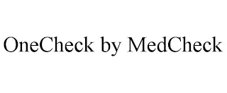 ONECHECK BY MEDCHECK