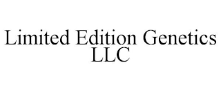 LIMITED EDITION GENETICS LLC