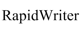 RAPIDWRITER