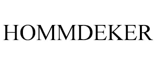 HOMMDEKER