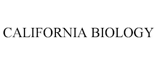 CALIFORNIA BIOLOGY