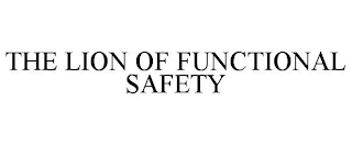 THE LION OF FUNCTIONAL SAFETY