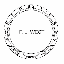 F. L. WEST I II III IV V VI VII VIII IV V VI VII VIII IX X XI XII