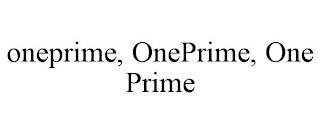 ONEPRIME, ONEPRIME, ONE PRIME