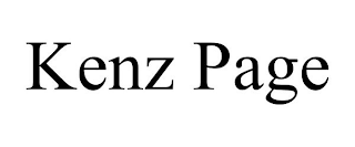 KENZ PAGE