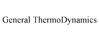 GENERAL THERMODYNAMICS