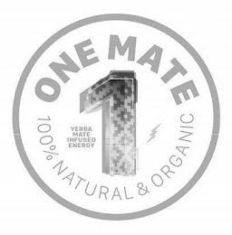 1 ONE MATE 100% NATURAL & ORGANIC YERBA MATE INFUSED ENERGY