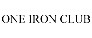 ONE IRON CLUB