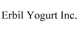 ERBIL YOGURT INC.