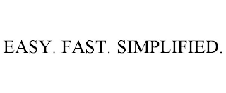 EASY. FAST. SIMPLIFIED.