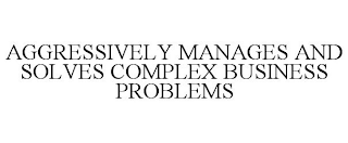 AGGRESSIVELY MANAGES AND SOLVES COMPLEX BUSINESS PROBLEMS