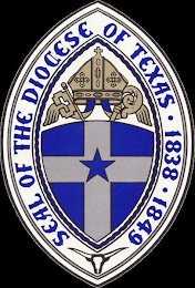 SEAL OF THE DIOCESE OF TEXAS · 1838 · 1849