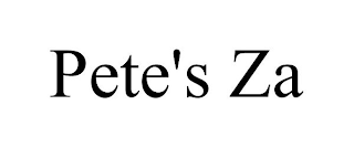 PETE'S ZA