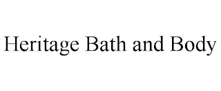 HERITAGE BATH AND BODY